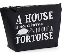 Hippowarehouse A House Is Not A Home Without A Tortoise printed make up cosmetic wash bag 18x19x9cm