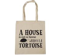 Hippowarehouse A House Is Not A Home Without A Tortoise Tote Shopping Gym Beach Bag 42cm x38cm, 10 litres