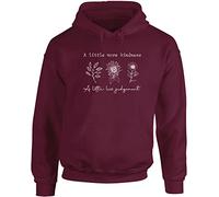 Hippowarehouse A Little More Kindness a Little Less Judgement Unisex Hoodie Hooded top (Specific Size Guide in Description)
