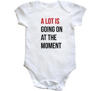 Hippowarehouse A lot is going on at the moment baby vest bodysuit (short sleeve) boys girls