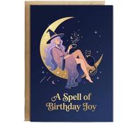 Hippowarehouse A spell of Birthday joy Personalised Card A6 with envelope for him for her Funny Cards for Men and Women Blank inside option