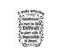 Hippowarehouse a truly amazing hairdresser is rare to find Printed Poster A1 Wall Art Design Classroom Room Gym Office Décor