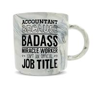 Hippowarehouse Accountant Because Badass Miracle Worker Isn't an Official Job Title Printed Mug Various Colour Options Ceramic Cup Kitchenware 11oz