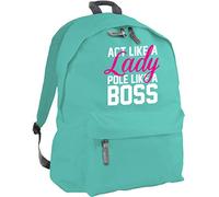Hippowarehouse Act Like a Lady Pole Like a Boss backpack ruck sack Dimensions: 31 x 42 x 21 cm Capacity: 18 litres