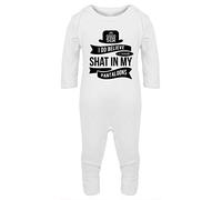 Hippowarehouse Ah Good sir I do Believe I Have Shat in My Pantaloons Baby Romper All in one Piece Unisex White
