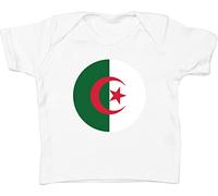 Hippowarehouse Algeria Flag Baby Unisex t-Shirt Short Sleeve White