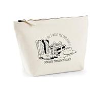 Hippowarehouse All I Want for Christmas is Cowboy Romance Books Printed Make up Cosmetic wash Bag 18x19x9cm