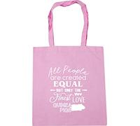Hippowarehouse All People are are Created Equal But Only The Finest Love Guinea Pigs Tote Shopping Gym Beach Bag 42cm x38cm, 10 litres