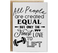 Hippowarehouse All People are are Created Equal But Only The Finest Love Lifting Birthday Card A5 Personalised with envelope for him for her Funny Cards for Men and Women Blank inside option