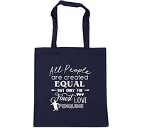 Hippowarehouse All People are are Created Equal But Only The Finest Love Penguins Tote Shopping Gym Beach Bag 42cm x38cm, 10 litres