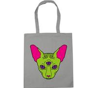 Hippowarehouse All Seeing Eye Cat Tote Shopping Gym Beach Bag 42cm x38cm, 10 litres