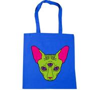 Hippowarehouse All Seeing Eye Cat Tote Shopping Gym Beach Bag 42cm x38cm, 10 litres