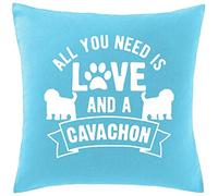 Hippowarehouse All you need is love and a Cavachon Printed bedroom accessory cushion cover case 41x41cm
