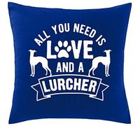 Hippowarehouse All you need is love and a Lurcher Printed bedroom accessory cushion cover case 41x41cm