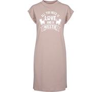 Hippowarehouse All You Need is Love and a Westie West Highland Terrier t-Shirt Dress Women's Adults Nightie Nightdress