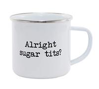 Hippowarehouse Alright Sugar Tits? Printed Mug Various Colour Options Ceramic Cup Kitchenware 11oz