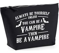 Hippowarehouse Always be yourself unless you can be a vampire then be a vampire printed make up cosmetic wash bag 18x19x9cm
