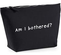 Hippowarehouse Am I Bothered printed make up cosmetic wash bag 18x19x9cm