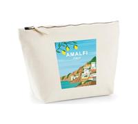 Hippowarehouse Amalfi. Seaside Town in Italy Printed Make up Cosmetic wash Bag 18x19x9cm