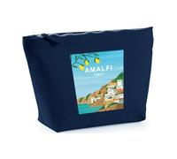 Hippowarehouse Amalfi. Seaside Town in Italy Printed Make up Cosmetic wash Bag 18x19x9cm
