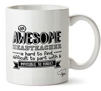 Hippowarehouse an Awesome Headteacher is Hard to Find, Difficult to Part with & Impossible to Forget Printed Mug Cup Ceramic 10oz