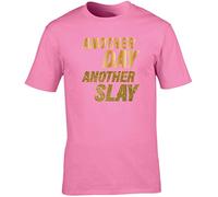 Hippowarehouse Another Day Another Slay - Gold Glitter Unisex Short Sleeve t-Shirt (Specific Size Guide in Description)