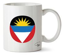 Hippowarehouse Antigua and Barbuda Flag Printed Mug Various Colour Options Ceramic Cup Kitchenware 10oz