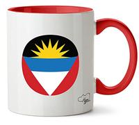 Hippowarehouse Antigua and Barbuda Flag Printed Mug Various Colour Options Ceramic Cup Kitchenware 11oz