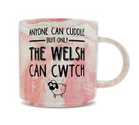 Hippowarehouse Anyone can Cuddle but only Welsh can Cwtch Printed Mug Various Colour Options Ceramic Cup Kitchenware 11oz
