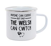 Hippowarehouse Anyone can Cuddle but only Welsh can Cwtch Printed Mug Various Colour Options Ceramic Cup Kitchenware 11oz
