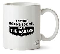 Hippowarehouse Anyone Looking for me I'm in The Garage Printed Mug Various Colour Options Ceramic Cup Kitchenware 11oz