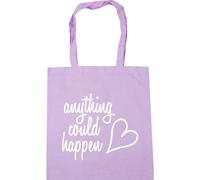 Hippowarehouse Anything could happen Tote Shopping Gym Beach Bag 42cm x38cm, 10 litres