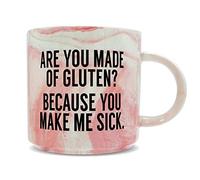 Hippowarehouse are You Made of Gluten? Because You Make me Sick Printed Mug Various Colour Options Ceramic Cup Kitchenware 11oz