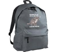 Hippowarehouse Assuming i'm just an old lady was your first mistake backpack ruck sack Dimensions: 31 x 42 x 21 cm Capacity: 18 litres