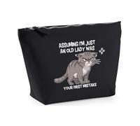 Hippowarehouse Assuming I'm just an Old Lady was Your First Mistake Printed Make up Cosmetic wash Bag 18x19x9cm
