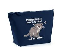 Hippowarehouse Assuming I'm just an Old Lady was Your First Mistake Printed Make up Cosmetic wash Bag 18x19x9cm