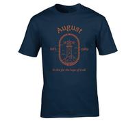 Hippowarehouse August est. 1989 to Live for The Hope of it All Unisex Short Sleeve t-Shirt Large Adult Navy Blue