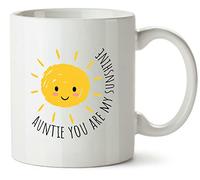 Hippowarehouse Auntie You are My Sunshine Printed Mug Various Colour Options Ceramic Cup Kitchenware 10oz