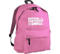 HippoWarehouse Autism is Not Contagious But The Smile is - Autism Awareness Backpack ruck Sack Dimensions: 31 x 42 x 21 cm Capacity: 18 litres