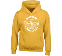 Hippowarehouse Autism is Not Contagious But The Smile is - Autism Awareness Kids Children's Unisex Hoodie Hooded top Gold
