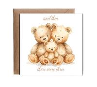 Hippowarehouse Baby announcement tiny feet big news Personalised Card. 15cm x 15cm with envelope for him for her Funny Cards for Men and Women Blank inside option