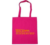 Hippowarehouse Back to the seventies Tote Shopping Gym Beach Bag 42cm x38cm, 10 litres