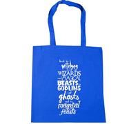 Hippowarehouse Back to Witches and Wizards and Magical Beasts to Goblins and Ghosts and to Magical Feasts Tote Shopping Gym Beach Bag 42cm x38cm, 10 litres