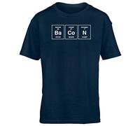 Hippowarehouse Bacon Element Kids Children's Short Sleeve t-Shirt Navy Blue