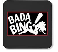 Hippowarehouse BADA BING new jersey strip club printed coaster gloss finish durable backing 9cm x 9cm 2 pack