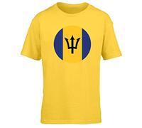 Hippowarehouse Barbados Flag Kids Children's Short Sleeve t-Shirt