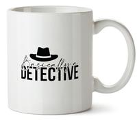 Hippowarehouse Basically a Detective Printed Mug Various Colour Options Ceramic Cup Kitchenware 10oz
