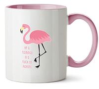 Hippowarehouse Be a Flamingo in a Flock of Pigeons Printed Mug Various Colour Options Ceramic Cup Kitchenware 11oz