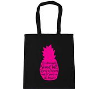 Hippowarehouse Be A Pineapple: Stand Tall, Wear a Crown and Be Sweet On The Inside Tote Shopping Gym Beach Bag 42cm x38cm, 10 litres