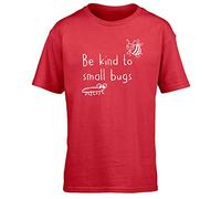 Hippowarehouse be Kind to Small Bugs Kids Children's Short Sleeve t-Shirt Red